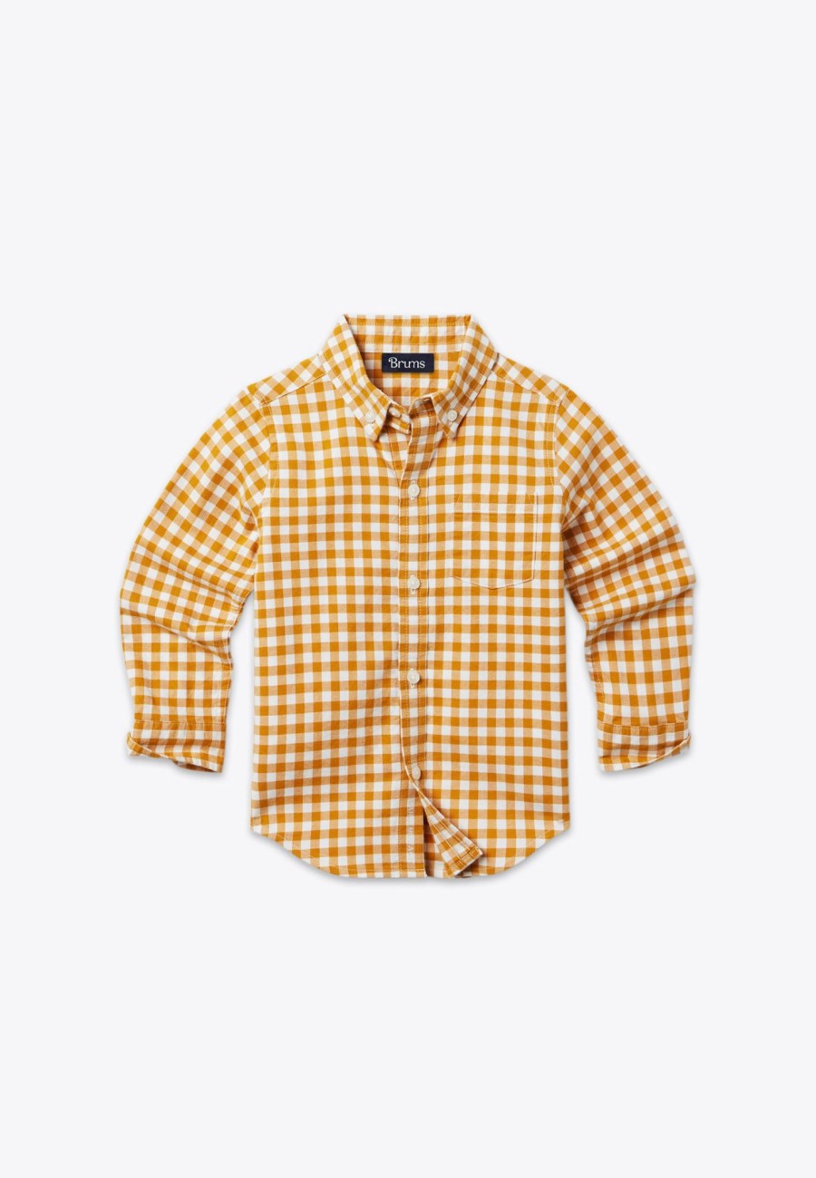 Boy Brums Milano Top | Camicia Gingham Garzata In Twill