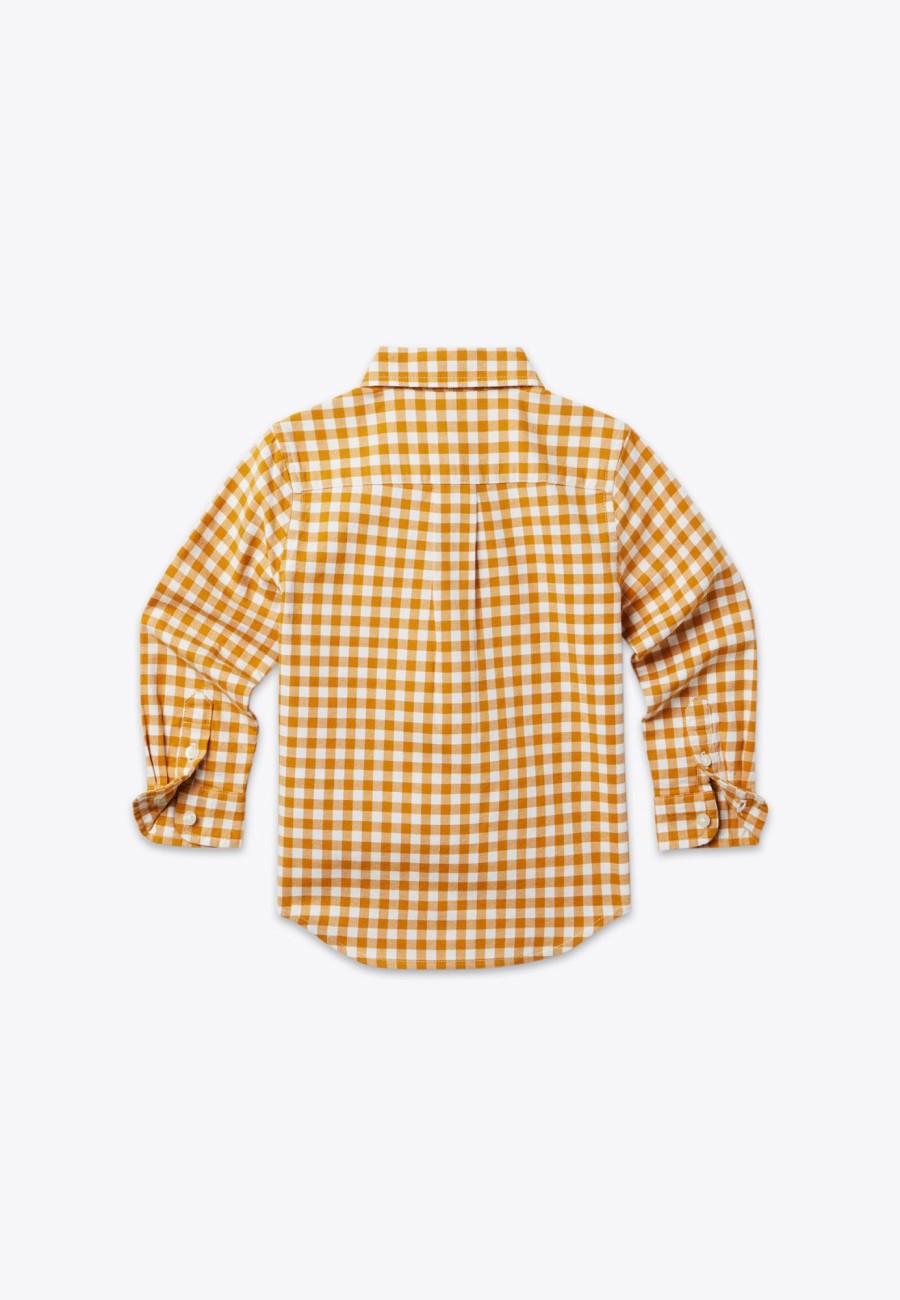 Boy Brums Milano Top | Camicia Gingham Garzata In Twill