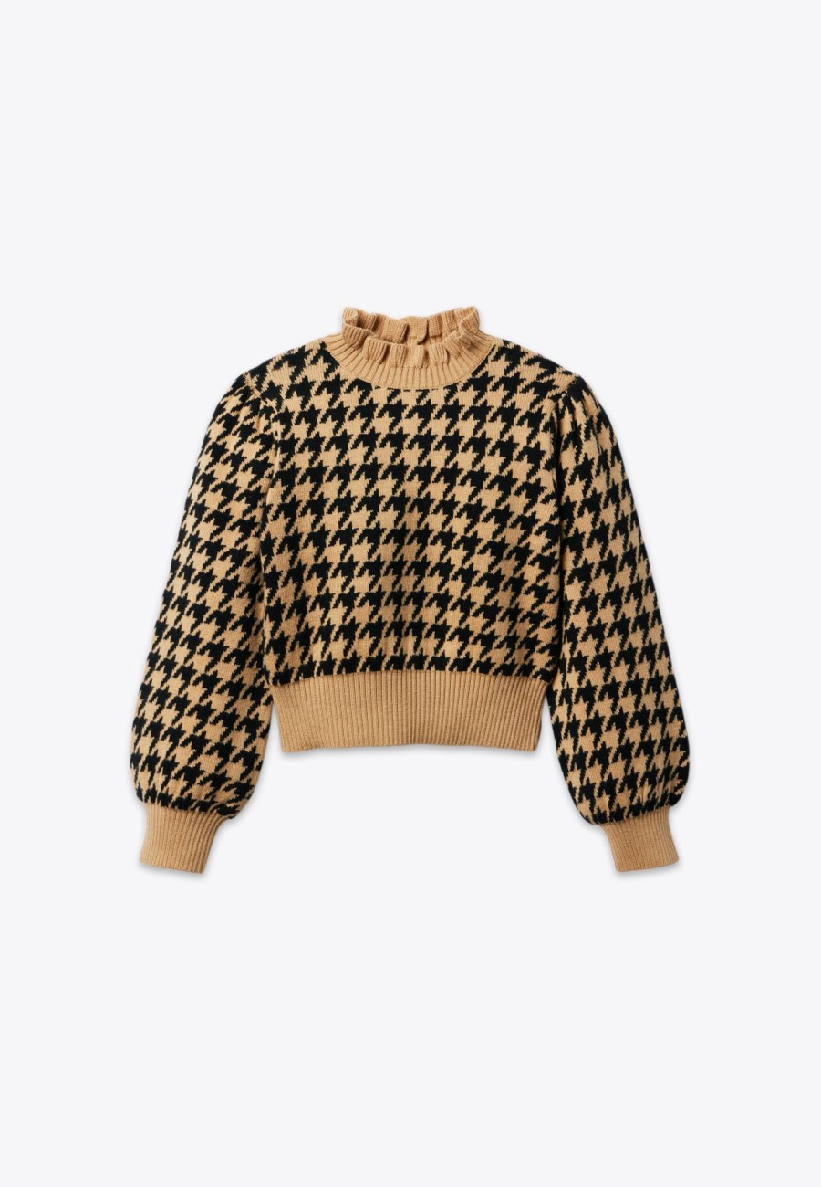 Girl Brums Milano Top | Maglione Pied De Poule