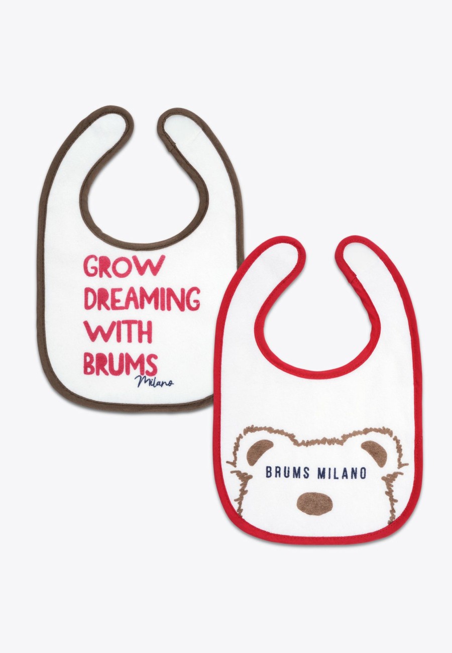 Newborn Brums Milano Accessori | Set 2 Bavette In Spugna