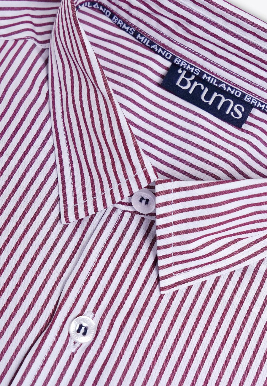 Boy Brums Milano Top | Camicia Rigata Tinto Filo