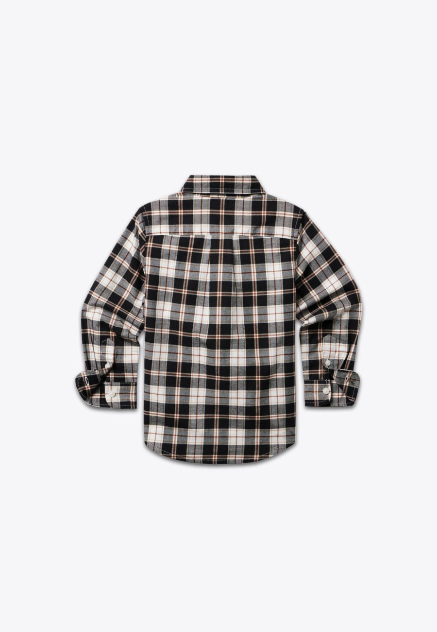 Boy Brums Milano Top | Camicia Tartan Garzata In Twill